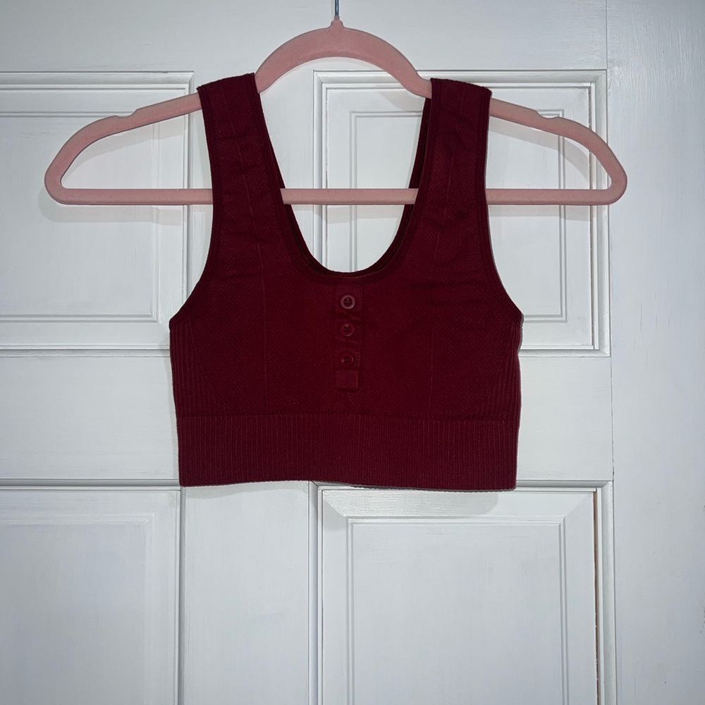 Gymshark Deep Red Crop Top